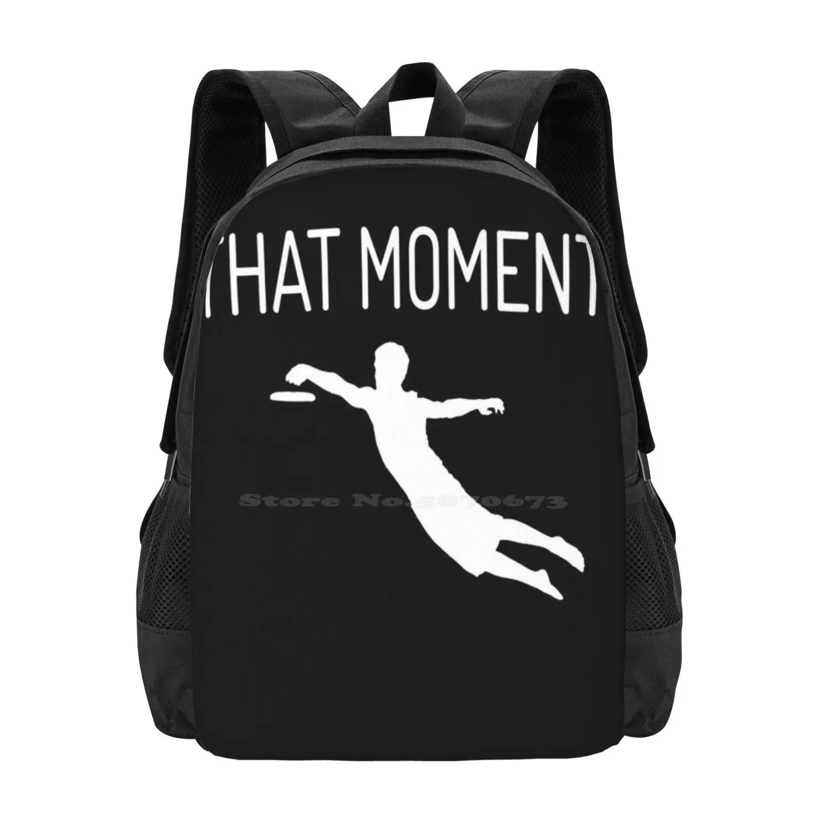 Ultimate Moments Hot Sale Backpack Fashion Bags Ultimate Discgolf Disc Golf Catch Cool Funny Brother Sister Fatcher Dad Mum Mom