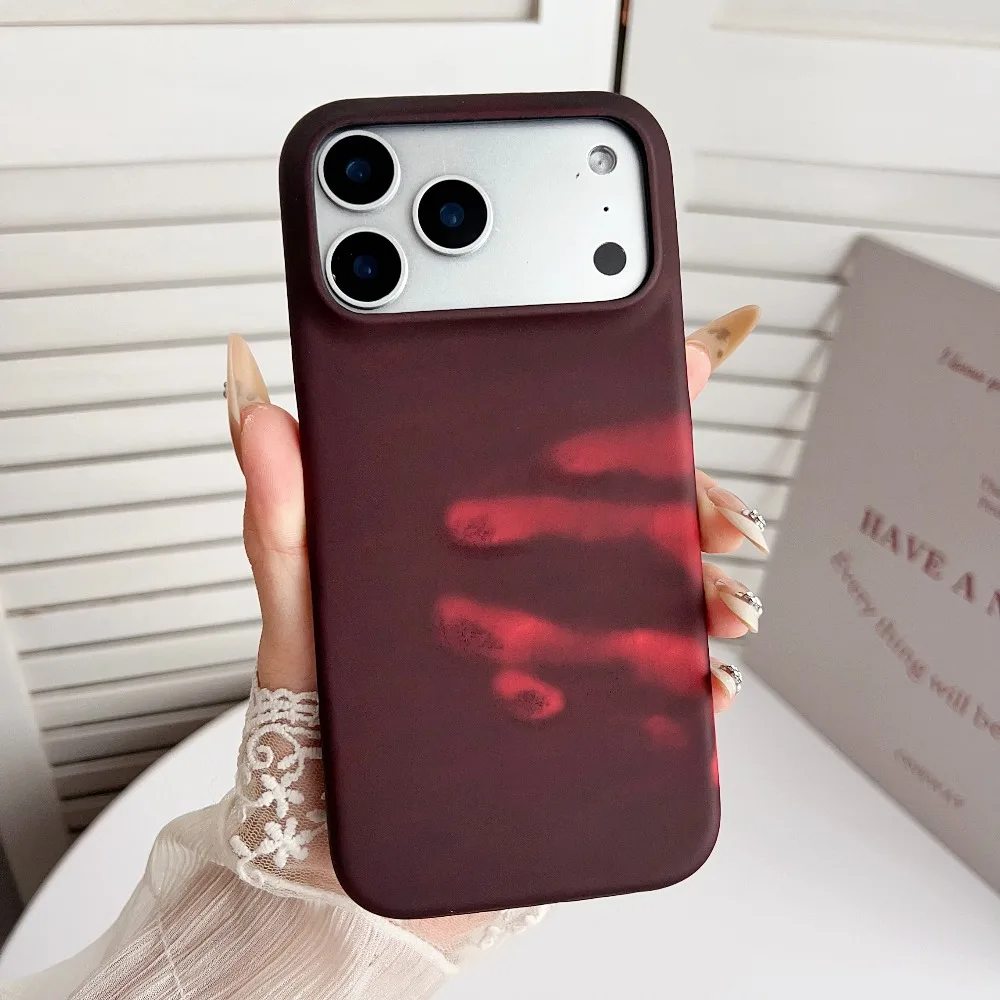Thermosensor-Handyhülle mit Farbwechsel für iPhone 18 17 Pro Max Air ProMax 17Pro, magische, stoßfeste Schutzhülle – Detail 11