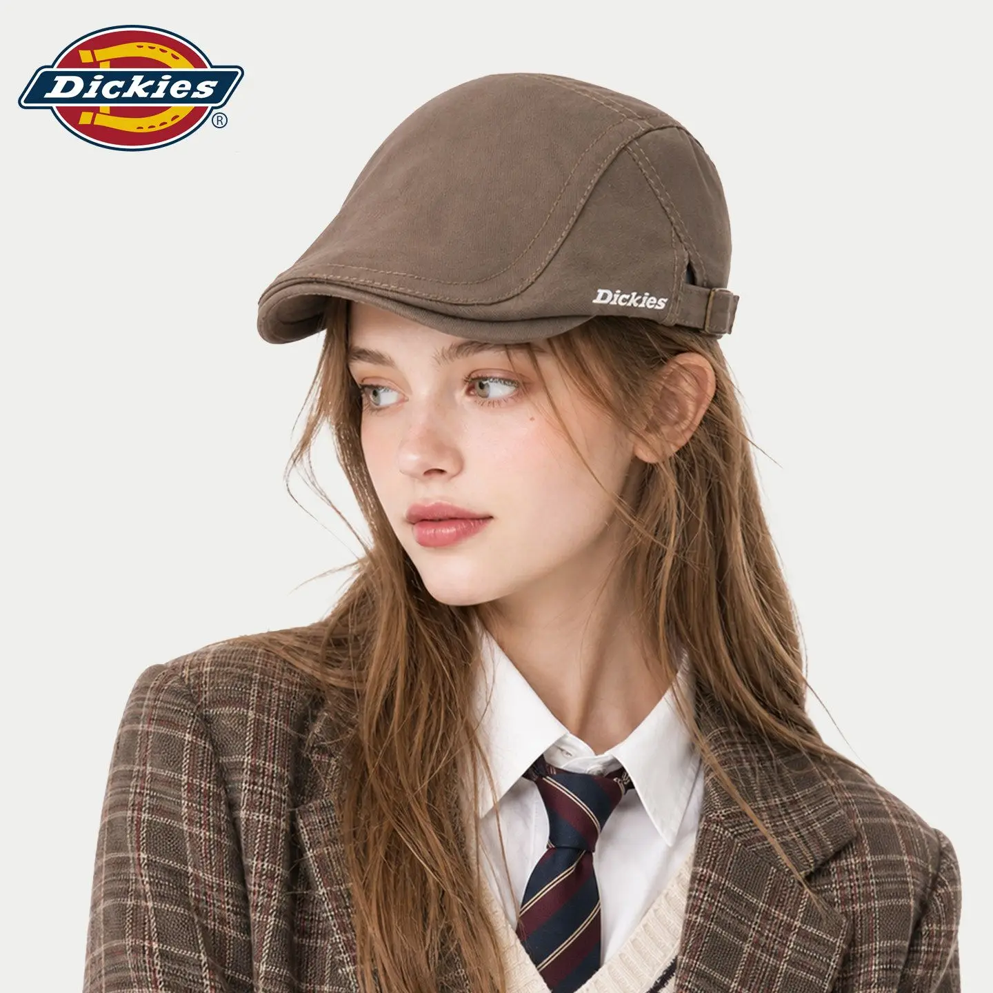 Dickies Unisex Soft Structured Embroidered Sun Protection Baseball Cap, American Casual Summer Visor Hat