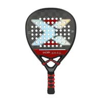 2024 Padel Racket Carbon Fibre Surface with EVA Memory Elasticity Foam Core Tennis Racquet Paddle Shaped Sports Goods