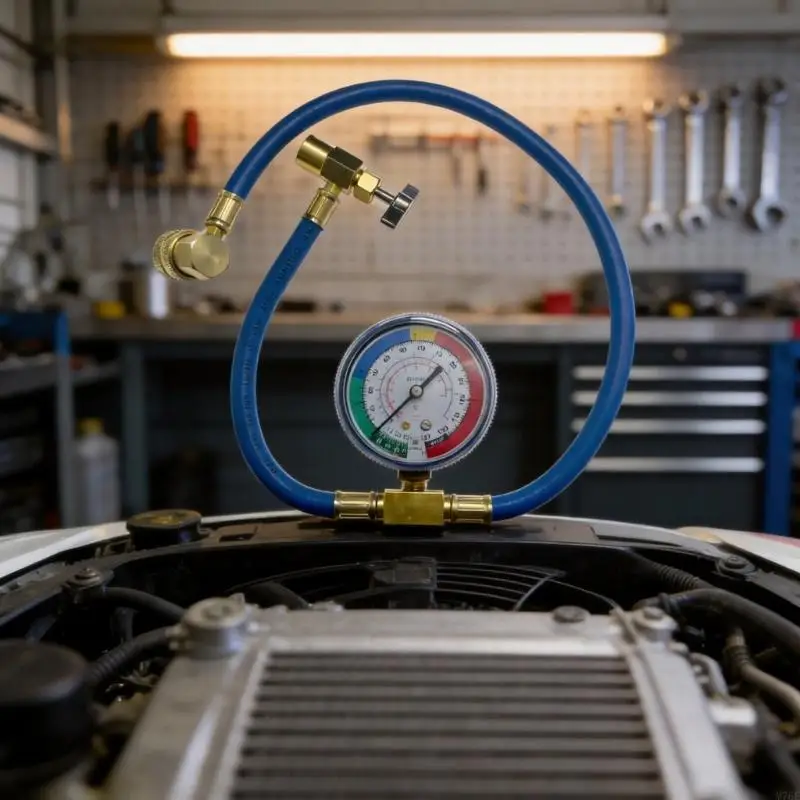 M76E Ladeschlauch für Kfz-Klimaanlage mit einem Messgerät, 65 langes Leitungswerkzeug – Detail 8
