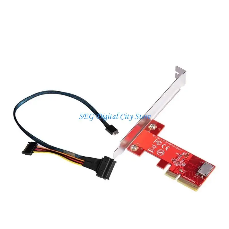 بطاقة محول U75B PCIe إلى SFF 8612 PCIE3.0 لمنفذ SFF 8612 سهلة التركيب