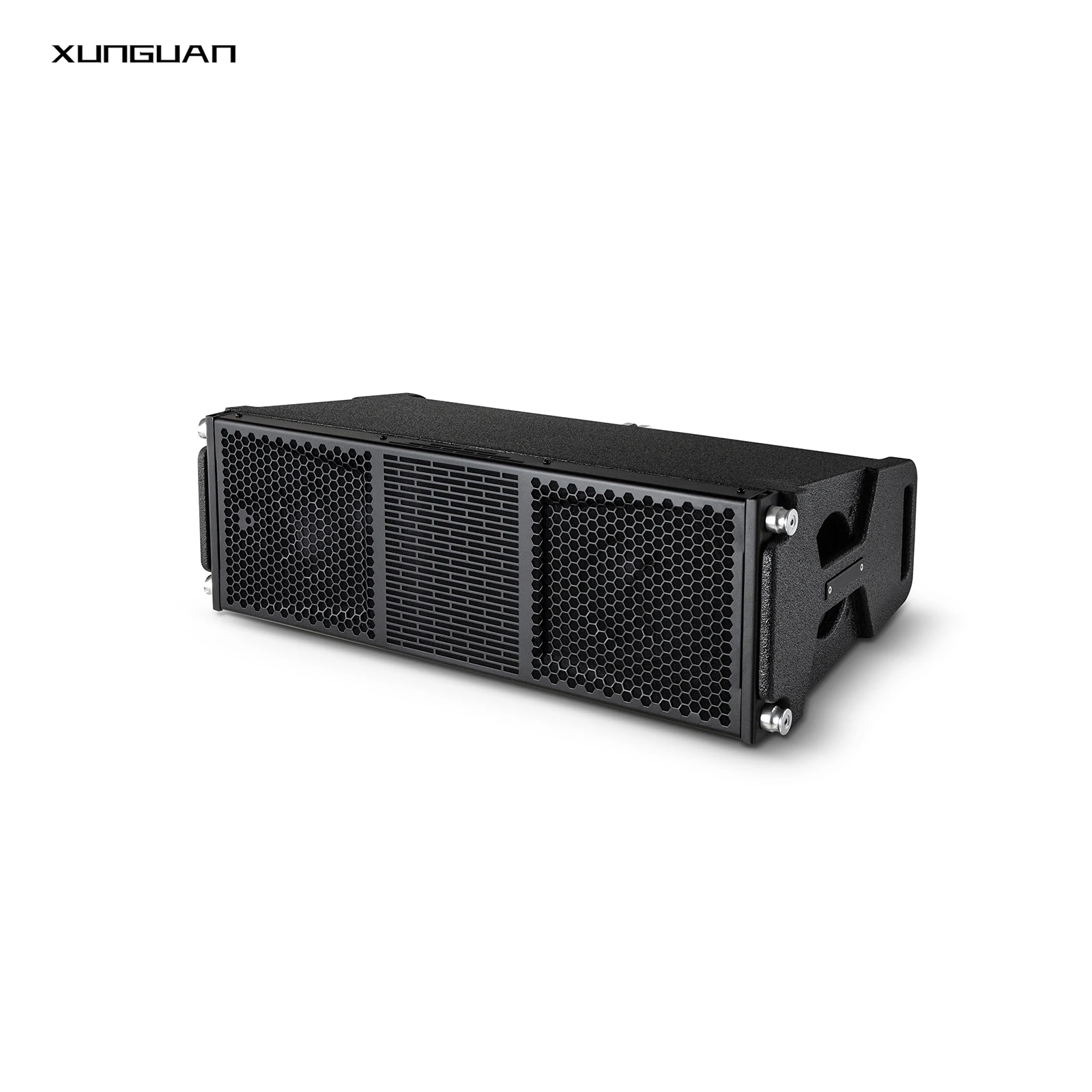 XUNGUAN AM210 Sistema audio doppio per interni o esterni da 10 pollici Line Array Compensato di betulla Crossover incorporato per spettacoli di bar