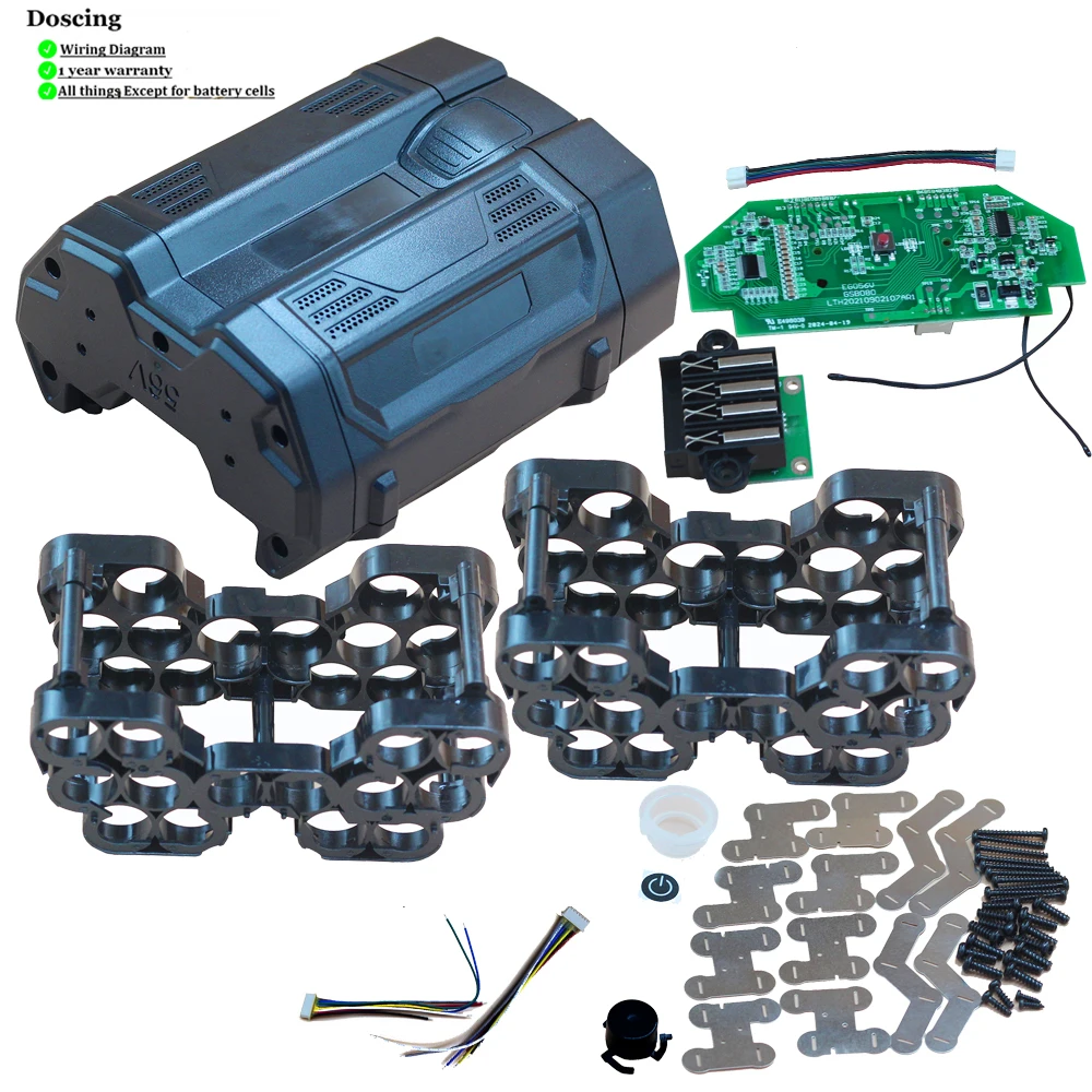 50.4v(56vmax) Ba2800 Battery Case PCB DIY Ego 56V Ba2800 Ba1400t Ba4200t Ba2800t Capacity Compatible With Ego 56v Battery