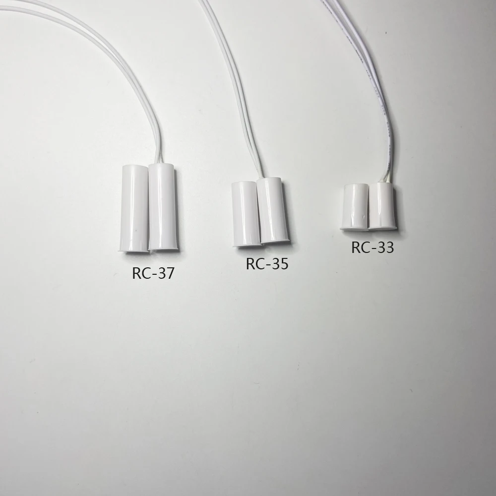 20PCS/BAG Rolling Embedded Door Contact Sensor With 25CM Cable NO Signal Output Brown Color Magnetic Switch Security Alarm