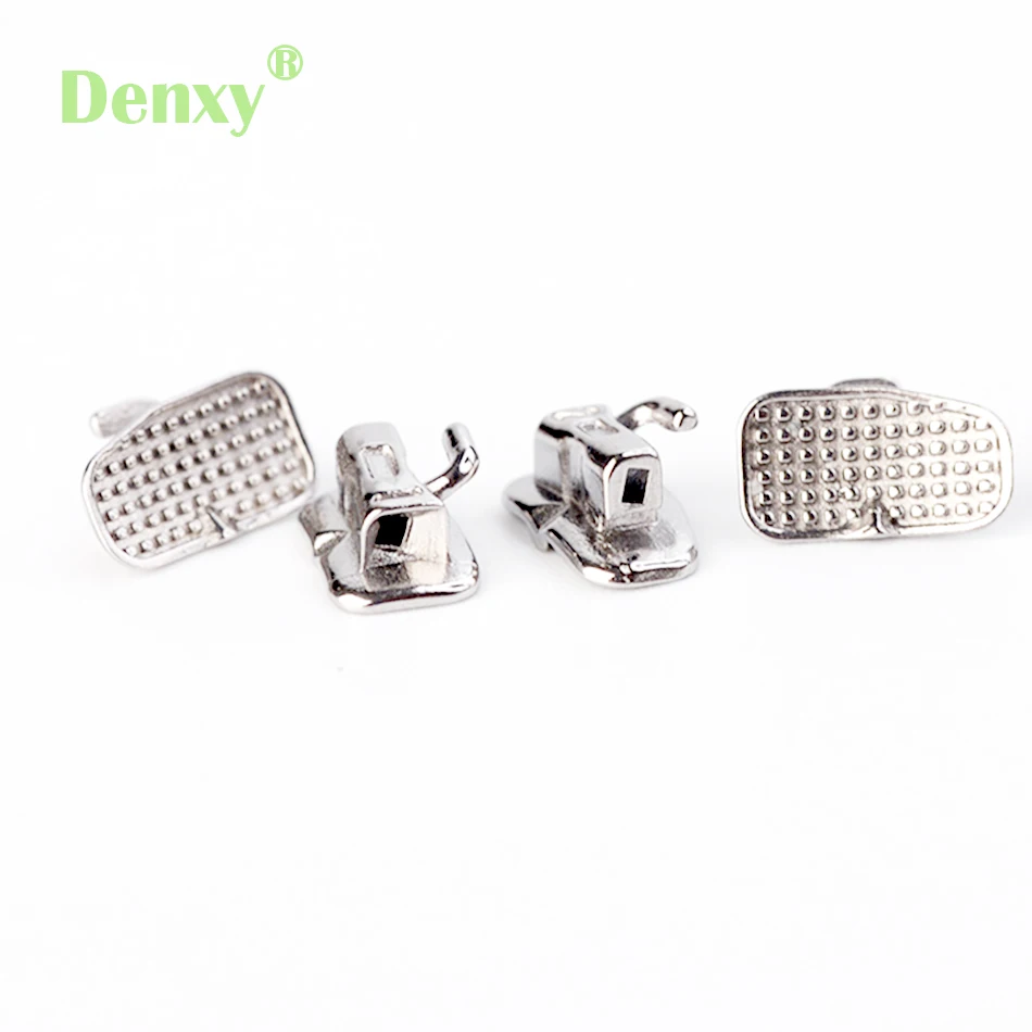 200pc Denxy Dental Orthodontic Buccal Tubes 1st Molar Wide Entrance MIM Buccal Tube Monoblock Non Convertible Ortho Bracket