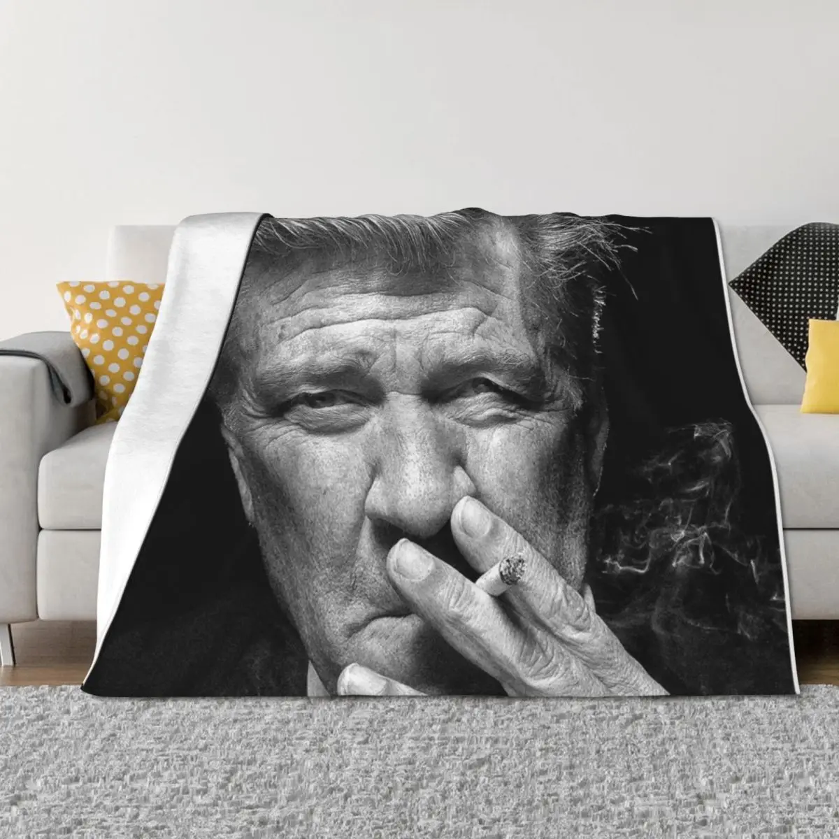 

david lynch head Throw Blanket Blankets For Baby blankets ands Multi-Purpose warm for winter Blankets