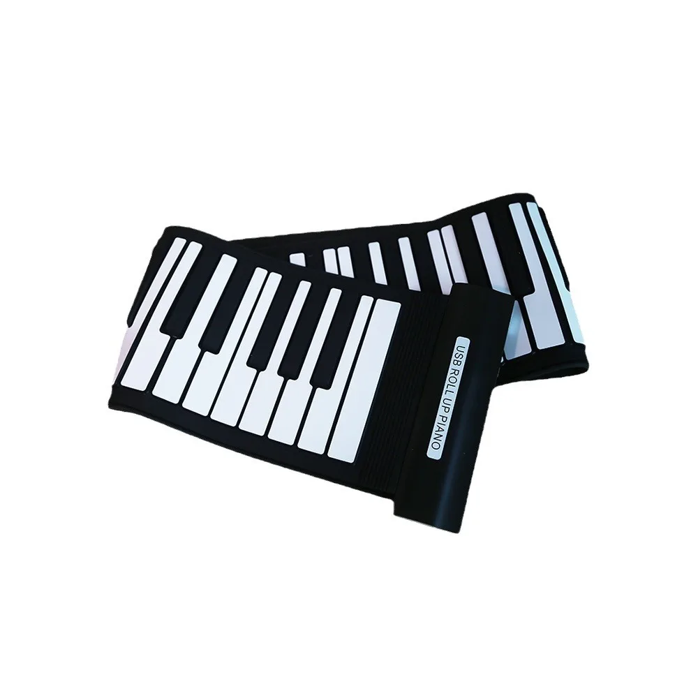 61 Keys MIDI Keyboard USB Powered Hand Roll Electronic Piano
