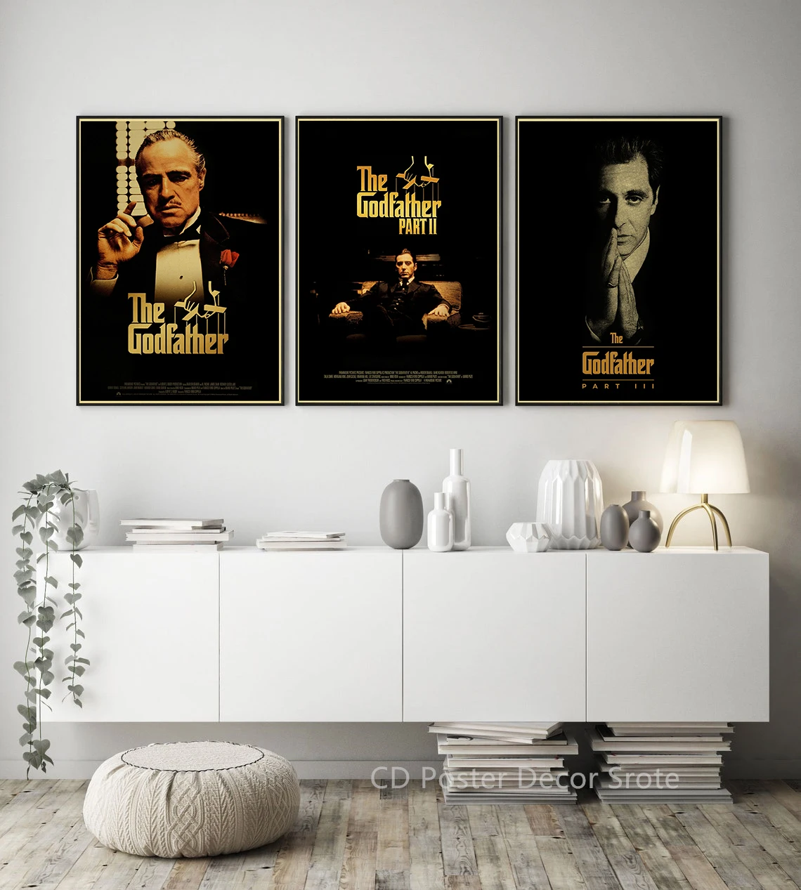 Retro Classic Movie The Godfather 1 2 3 Posters Prints Film Poster Vintage Home Living Room Decor Picture Gift Art Wall Painting