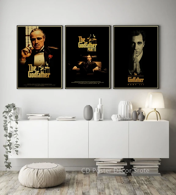 Retro Classic Movie The Godfather 1 2 3 Posters Prints Film Poster Vintage  Home Living Room Decor Picture Gift Art Wall Painting