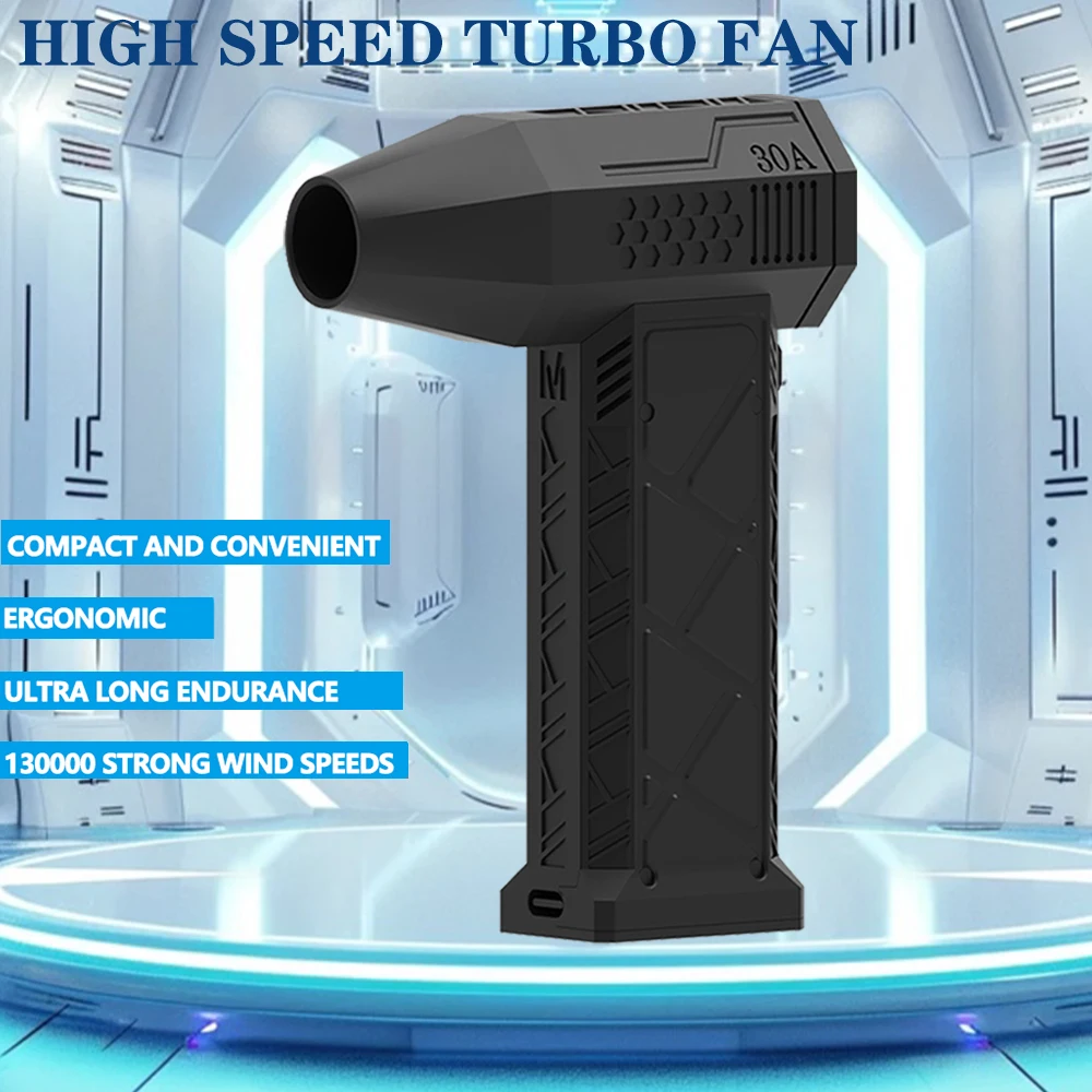 130000RPM Wind Speed 52m/s Turbo Jet Fan Turbo Fan Powerful Air Blower Industrial Duct Fan Brushless Motor Car Electric Dryer