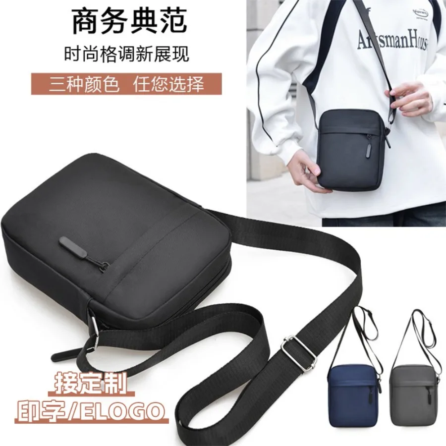 

【New style】Single shoulder bag Current season new casual business mobile phone bag small shoulder bag sports trendy backpack -
