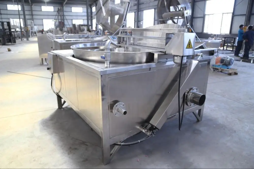 Factory price Automatic Frying Machine for Snacks Potato Chips Pork  Spring Rolls Samosa