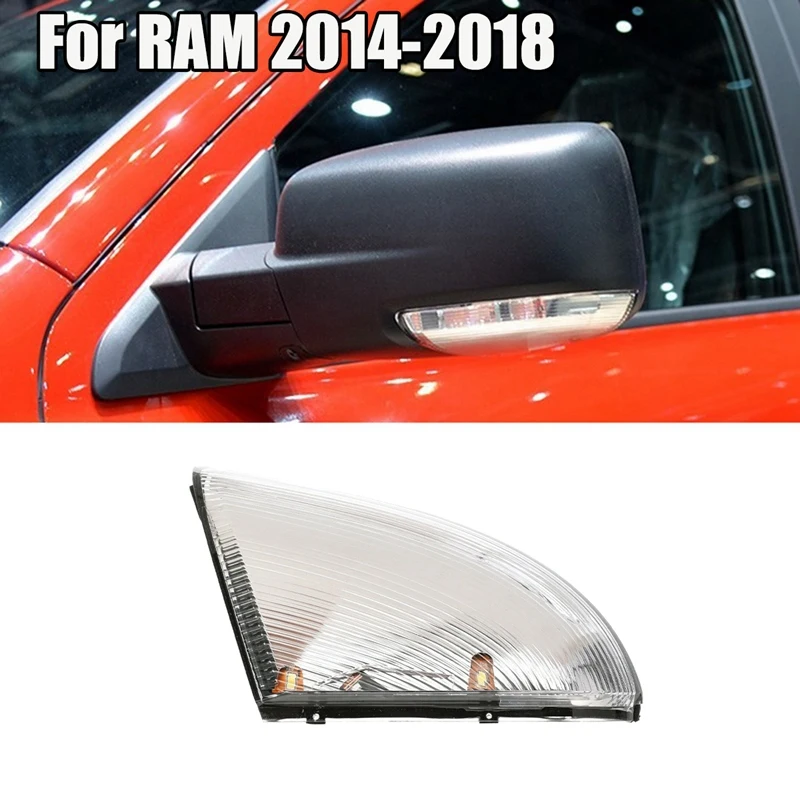 Lâmpada de sinalização de luz do espelho retrovisor, 2014-2018 Dodge Ram 1500, 2500, 3500, 4500, 5500, 68232479AA, 68232478AA, 1 par