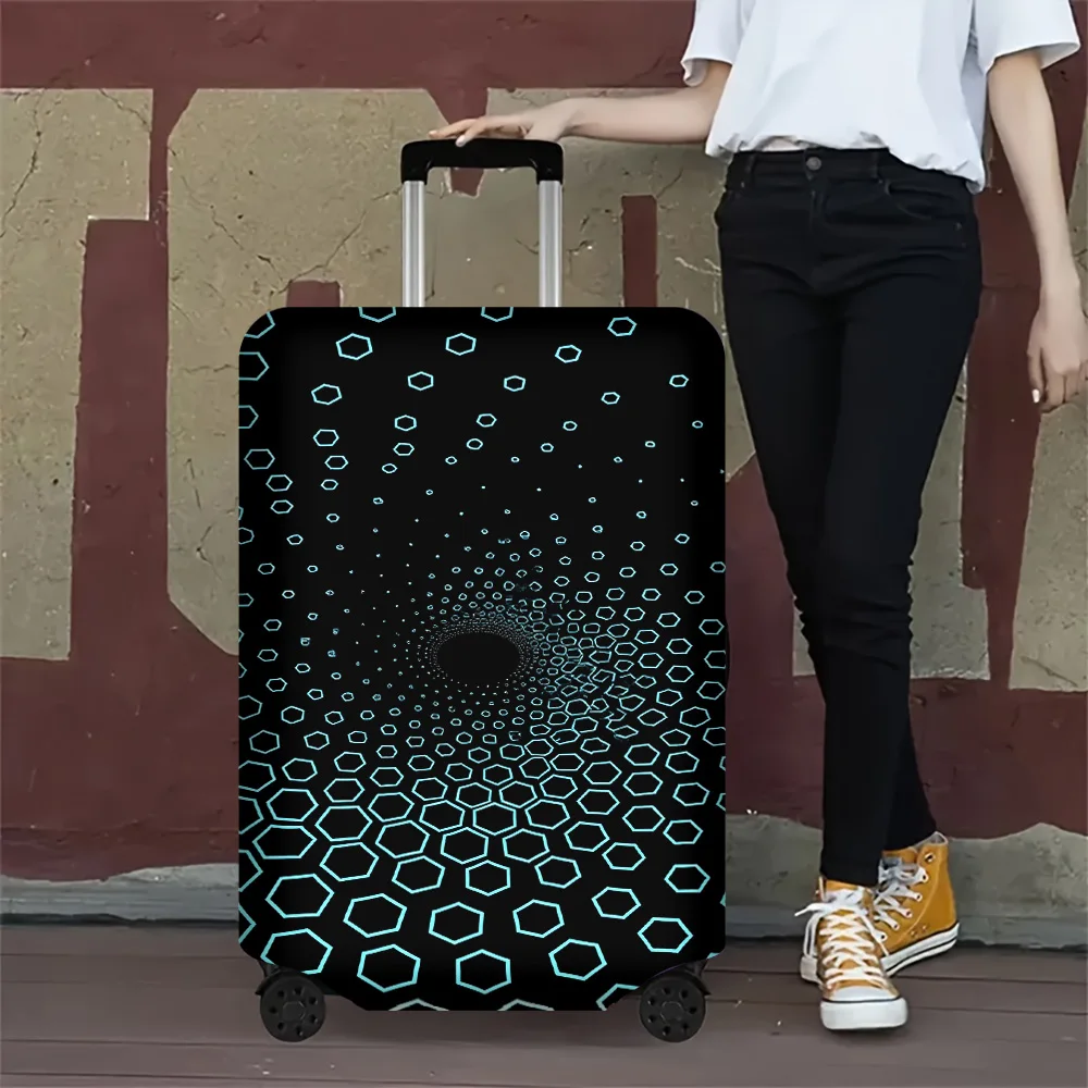 1-capa-de-bagagem-com-estampa-abstrata-hex-tunnel-para-malas-de-18-a-32-polegadas-acessorios-de-viagem-elasticos-e-resistentes-a-poeira-para-protecao-eficaz