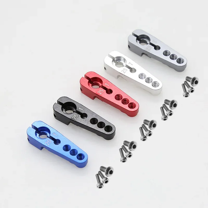 

1:10 RC Car 25T Servo Arm Hole Spacing 12 16 20mm Horn Upgrade Spare Part for 1/10 1/8 RC Crawler Servo Motors