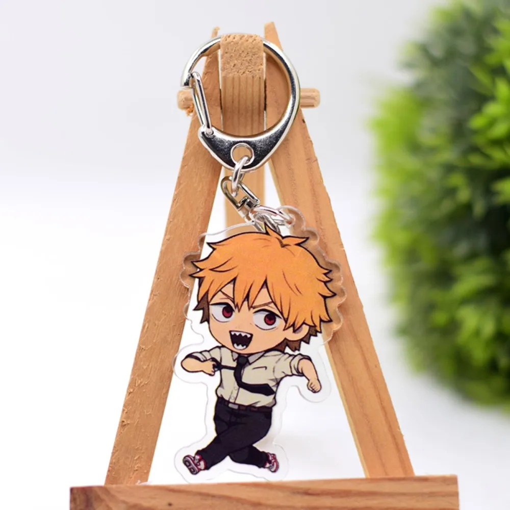 New Anime Chainsaw Man Keychain Double-sided Acrylic Cartoon Keychain Pendant Anime Accessories Key Ring Hot Pendant Accessories