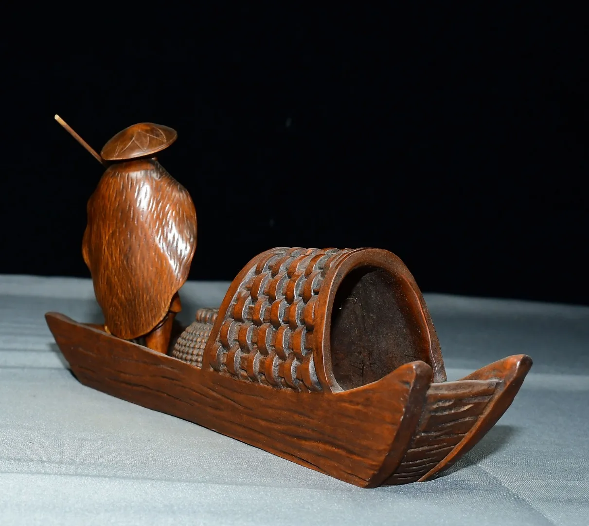 

8-дюймовая старинная лодка из самшита для рыбалки, с изображением птицы-оспрея, для рыбалки. Пусть каждый год будет излишок улова. Изучайте, накапливайте богатство, украшения.