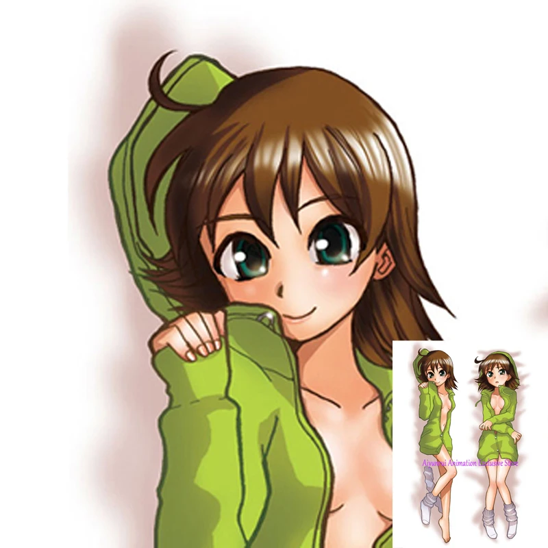 

Anime Dakimakura Pillow Case Miki Hoshii Sexy and Busty Beautiful Girl Double-Sided Halloween