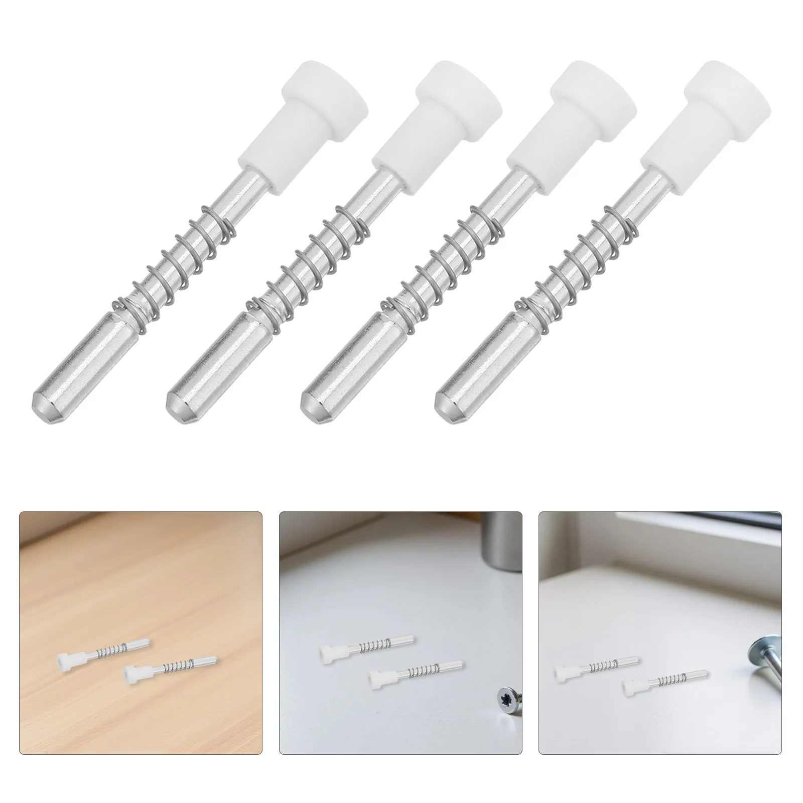 

20Pcs Spring Latch Pins for Window Screen Plunger Latches Metal Spring Loaded Door Latch Hardware Replacement Fastening Fittings