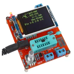 Probador de transistores TFT GM328, diodo LCR ESR, medidor PWM, generador de onda cuadrada, nuevo