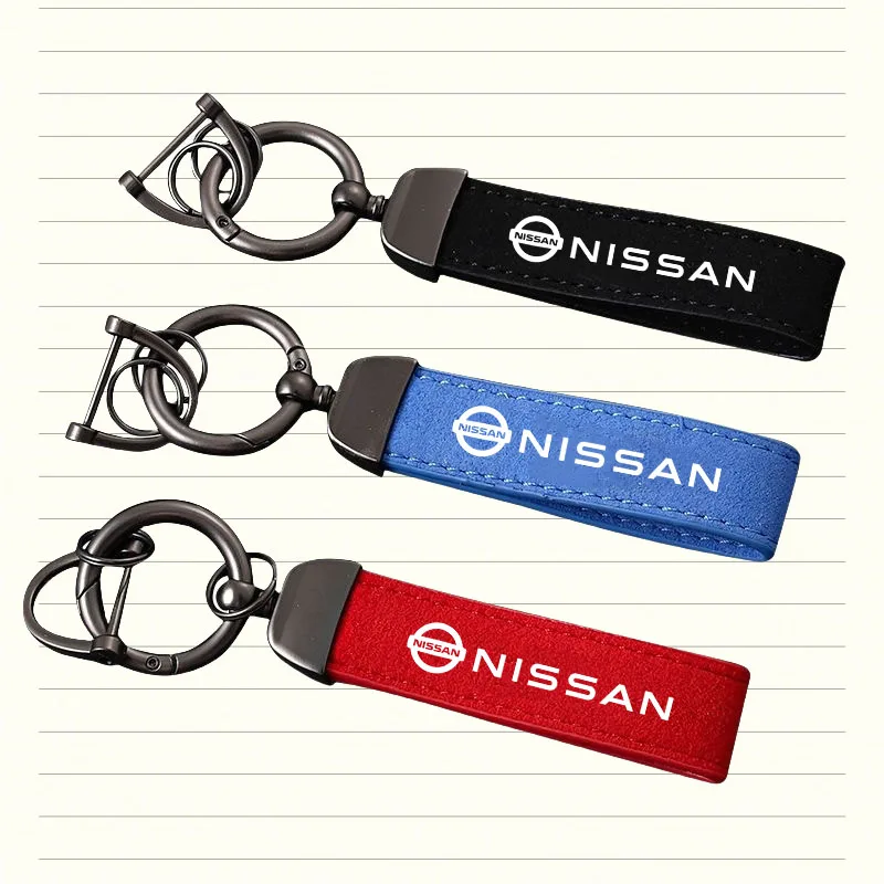 Car Keychain Rotating Horseshoe Key Ring For Nissan Qashqai Juke LEAF Sentra Altima Patrol Micra Auto Accessories