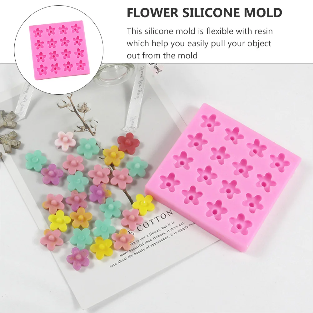 

Flexible Silicone Mold Flower Petal Resin Jewelry Epoxy Craft Decoration Molds Making Tool Beads Glitter Compatible for DIY