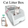 스마트 고양이 쓰레기 상자 자동 자체 청소 고양이 변기 반 동봉 화장실 트레이너 앱이 포함된 애완 동물 제품 냄새 방지 고양이 화장실 1
