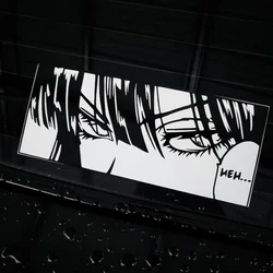 For Anime Eyes Vinyl Decal | Manga Panel Box Slap Sticker JDM Itasha Japanese Style Black and White Comic