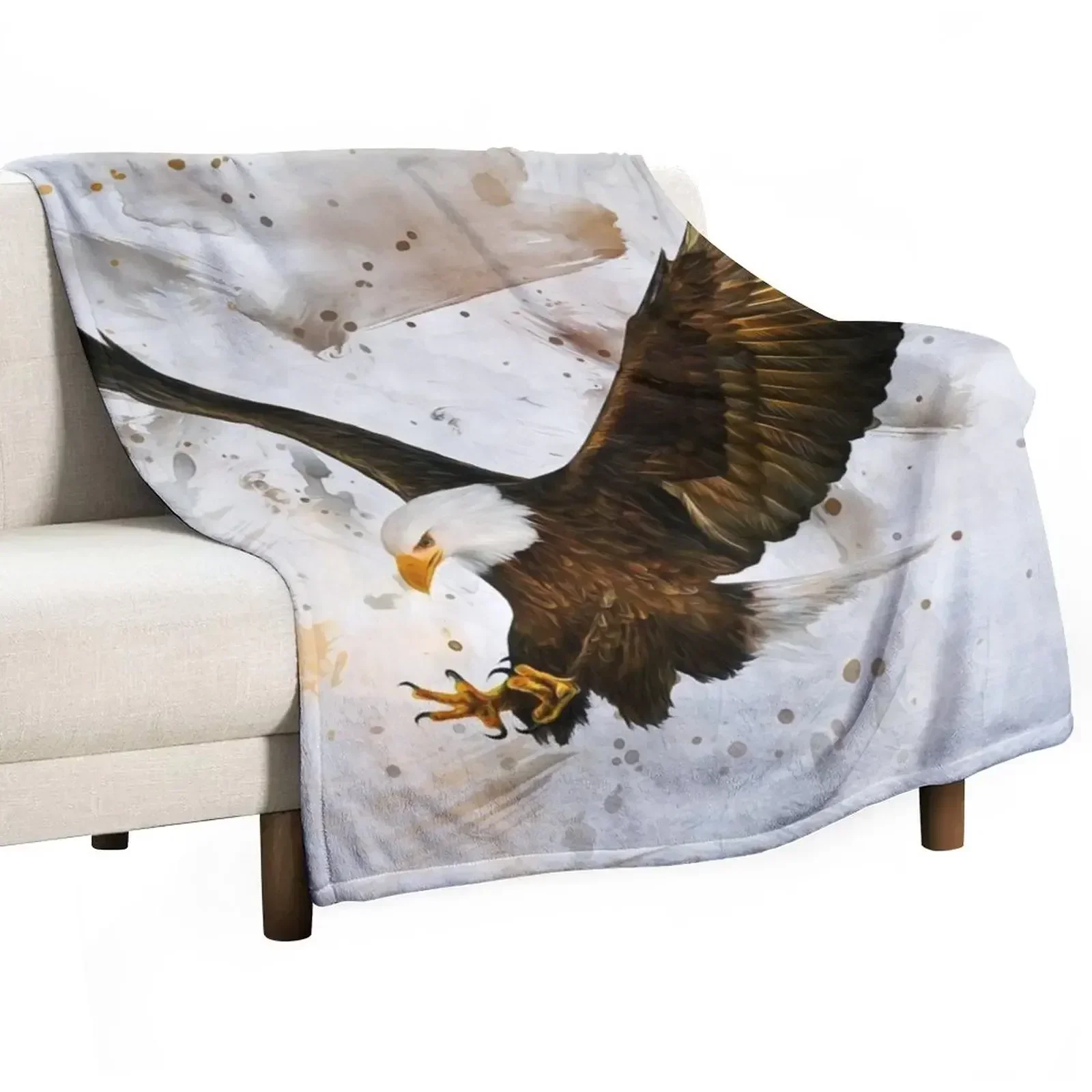 

Voice of The Eagle Throw Blanket Winter beds decorative Blankets