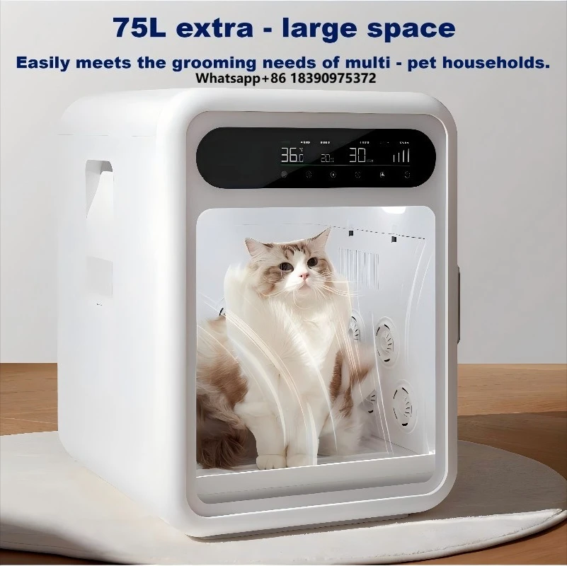 Full-Automatic Cat  Dog Drying Blower Machine  Pet Drying Box Dog Cabinet Dryer for Dogs and Cats Hair Drying and Grooming