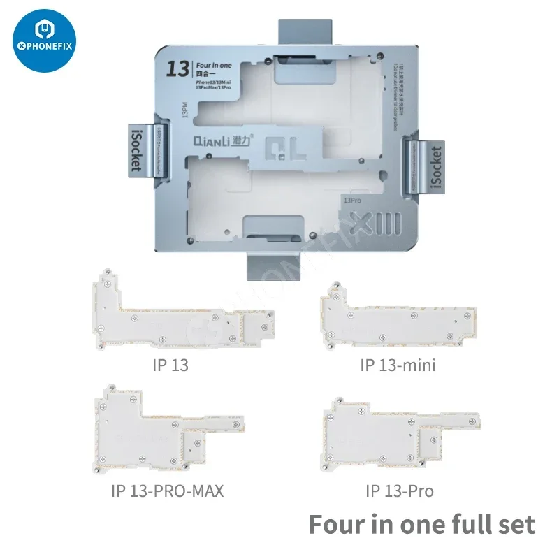 Soporte de dispositivo de prueba de placa base QIANLI iSocket para iPhone 15 14 13 12 12mini 11 Pro Max, placa lógica, probador de funciones de Chips IC