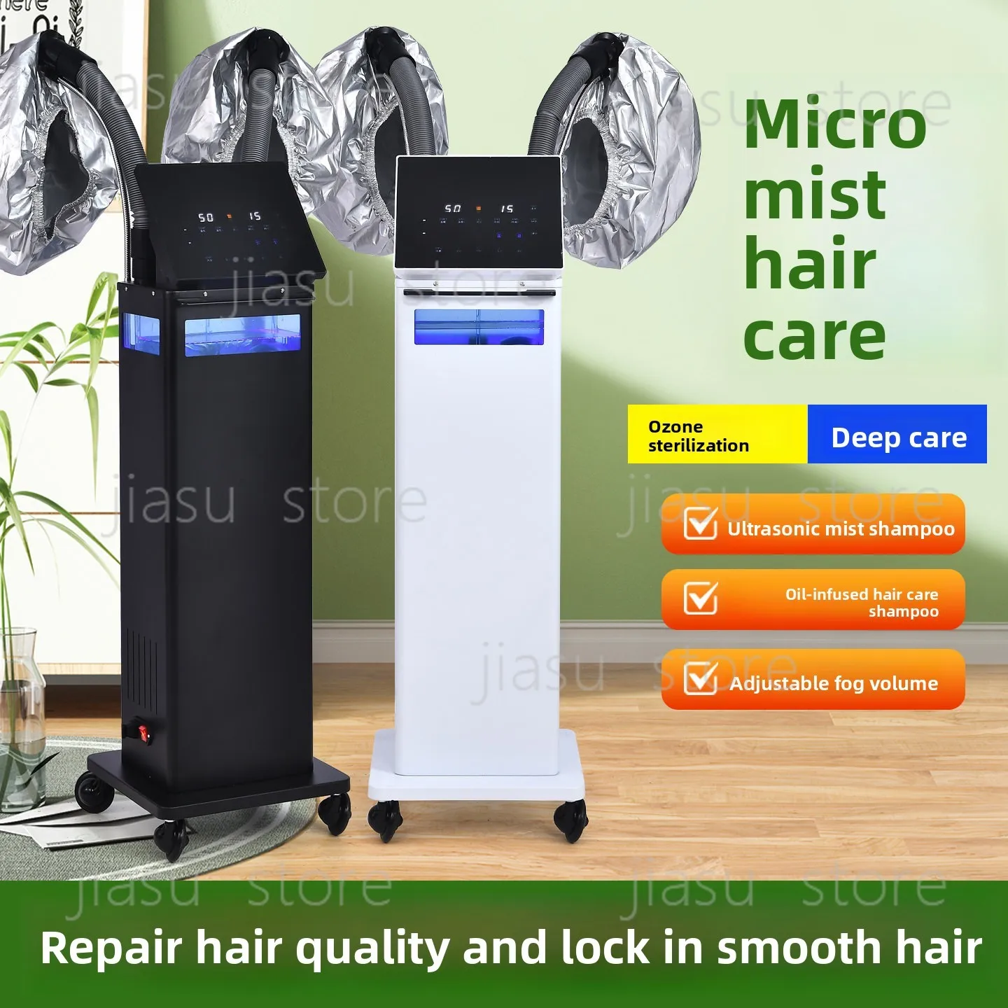 

Blue Ray Nano Mist Hair Steamer Ozone Hair Care Instrument Salon Oil Treatment & Hydration Machine