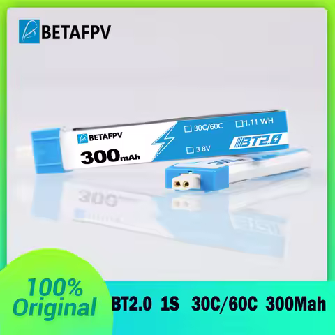 BETAFPV BT2.0 1S 300mAh Battery 3.8V 30C/60C Lipo Battery for Cetus Meteor65 Pro Air65 FPV Tiny Whoop Drone