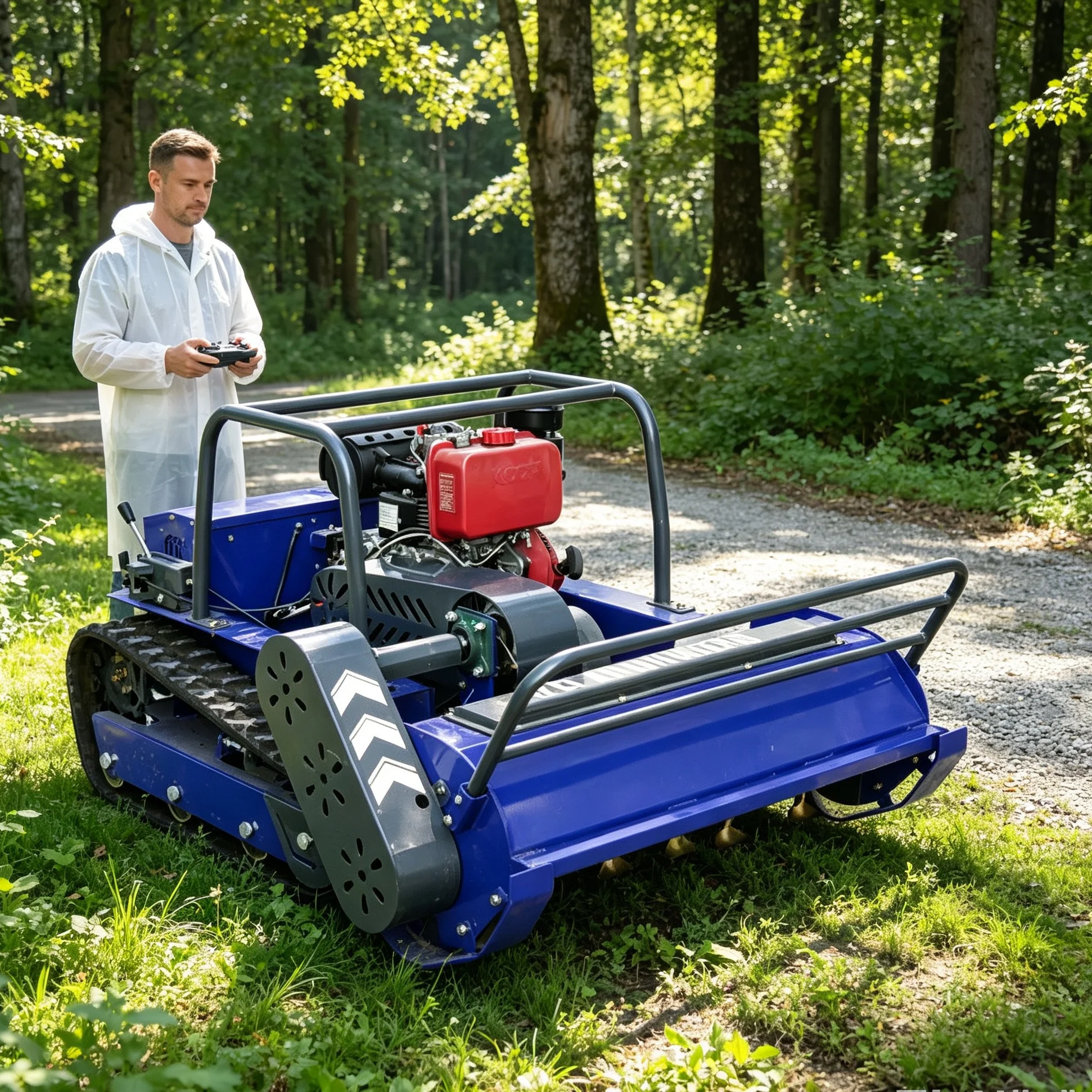 Customized adjustable mowing‑height structure, 800s Newly upgraded hammer blade zero turn intelligent lawn mower cuts thick weed