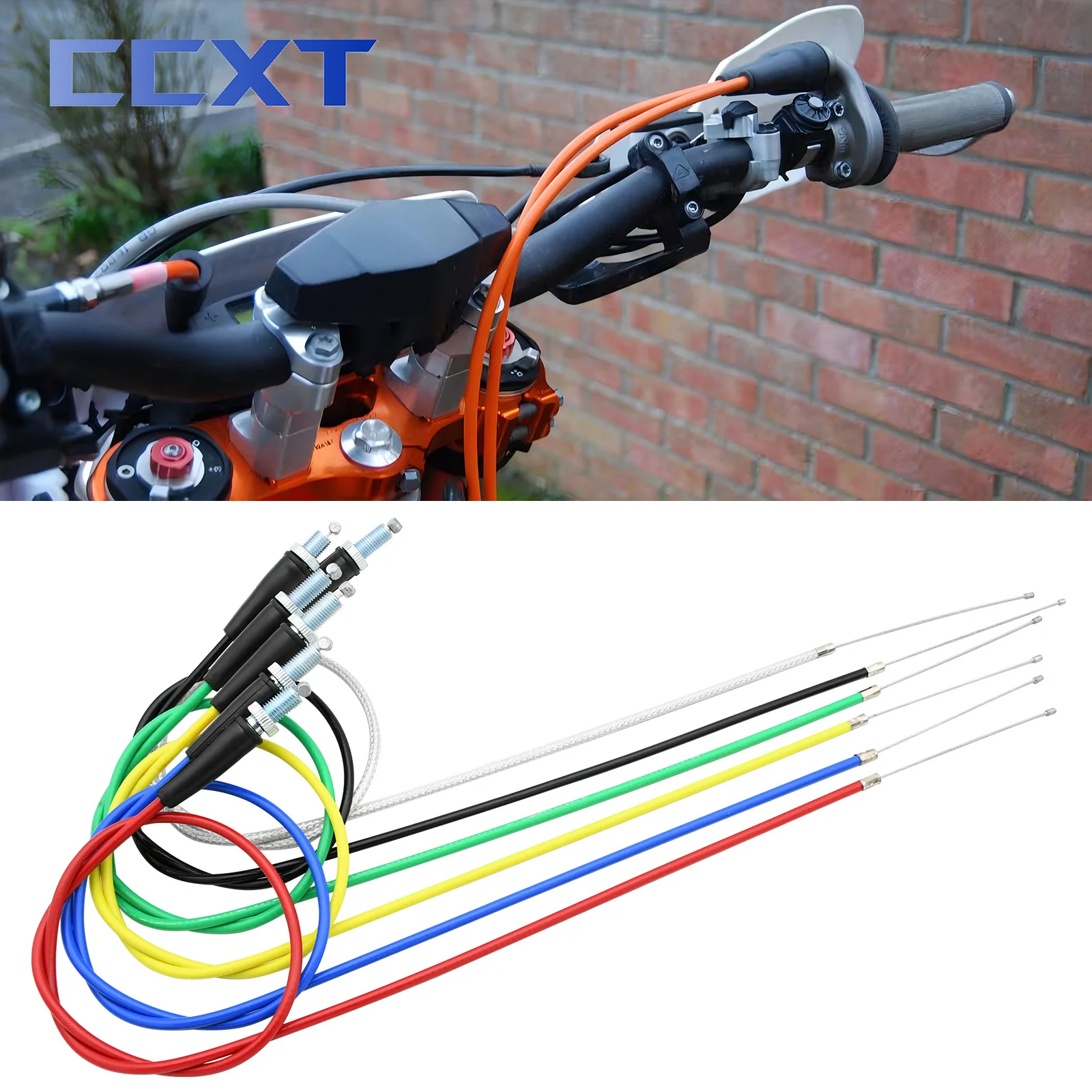 990mm 1090mm Straight Head Motorcycle Gas Throttle Cable For KTM Honda Yamaha Kawasaki Suzuki ATV Dirt Bike Motocross Universal