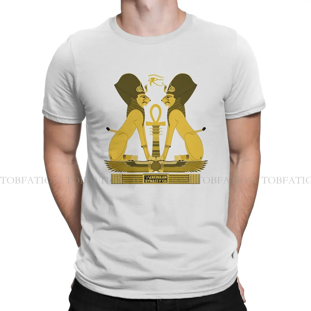 Kemetic Spirituality Ancient Casual TShirt Ancient Egyptian Symbol Creative Streetwear Leisure T Shirt Men Tee