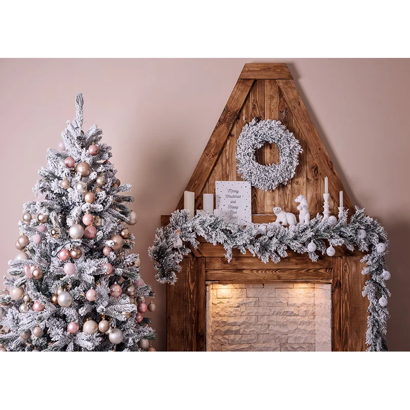 크리스마스 테마 사진 배경 눈사람 크리스마스 트리 어린이 초상화 배경 사진 스튜디오 소품 211001 YXX-92