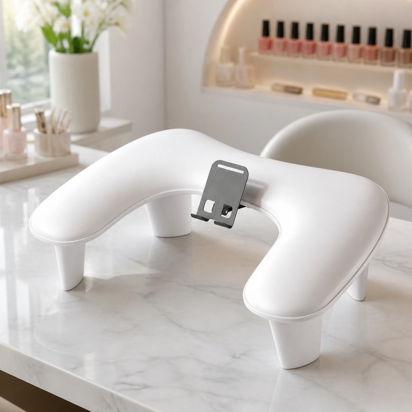 Manicure Arm Rest Pillow Stable U-Shaped Nail Arm Rest Pillow Cushion Ergonomic Waterproof