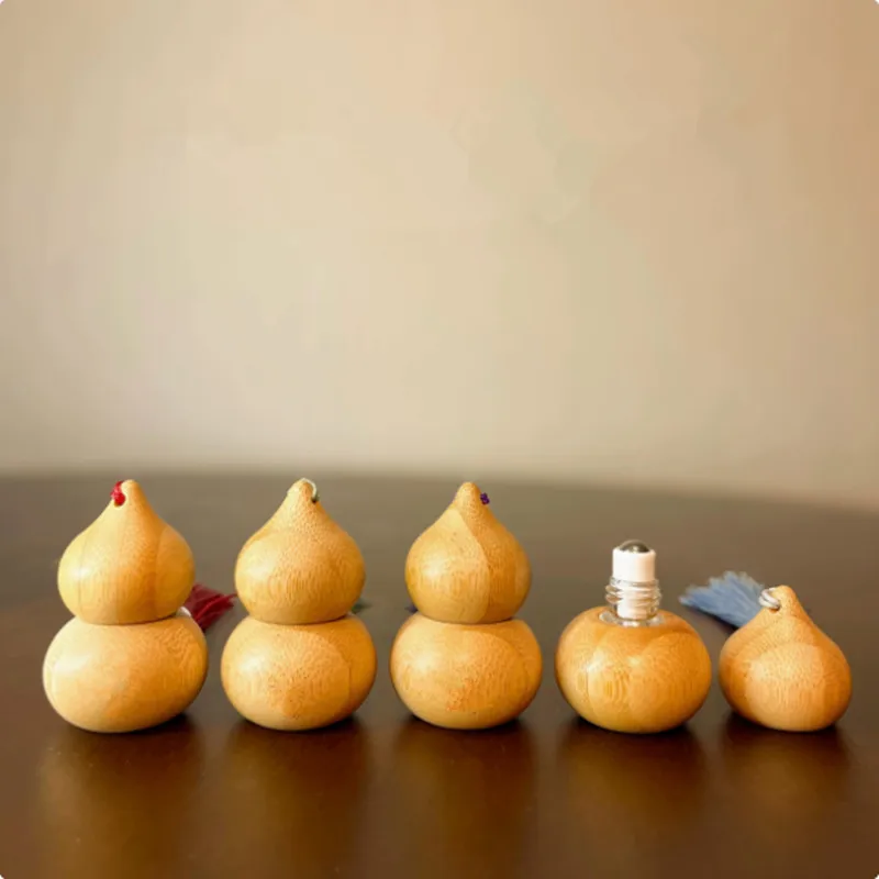 

10/30/50pcs 1ml Glass Roll On Bottles For Essential Oils Bamboo Refillable Glass Roller Metal Oil Vials Mini Perfume Bottle