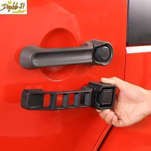 

5 Pack Exterior Door Handle Kit Black Nylon for Jeep Wrangler JK 2007-2018 -
