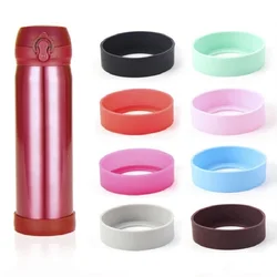 Universal water bottle silicone sleeve non-slip, drop-proof and scalding thermos thermos sleeve diameter 5.5-7.5 cm