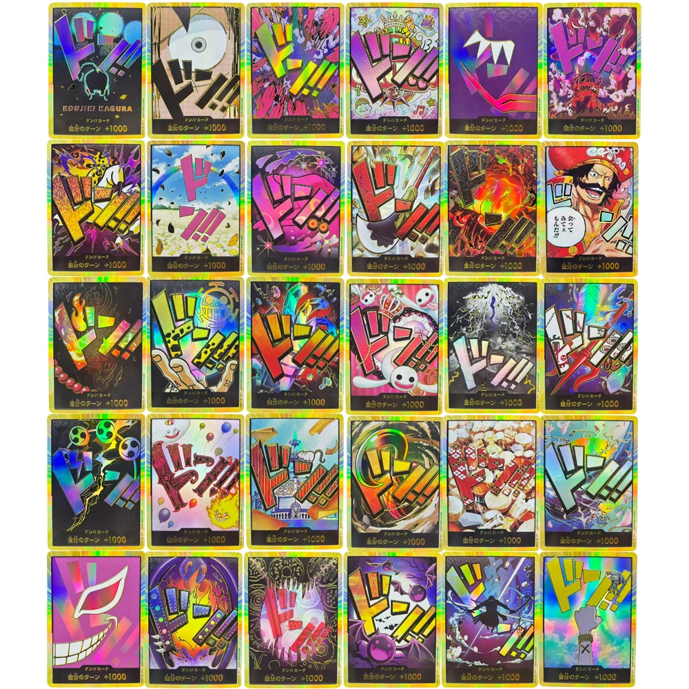

30 шт./компл., цельный японский НЕТ! Луффи Зоро Нами Ace Сабо OPCG Флэш-карта Классическая коллекционная карта аниме Подарочная игрушка