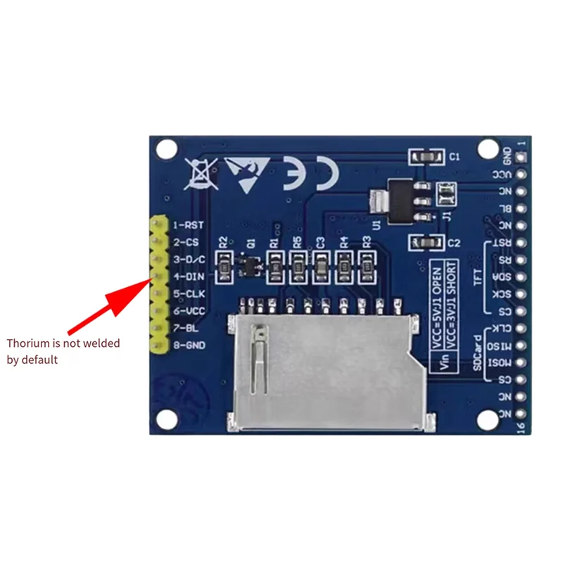 Modul Driver Layar LCD Praktis 128X160 DOT-Matrix ST7735S Driver Antarmuka Serial SPI Modul Layar Warna Multi-Fungsi