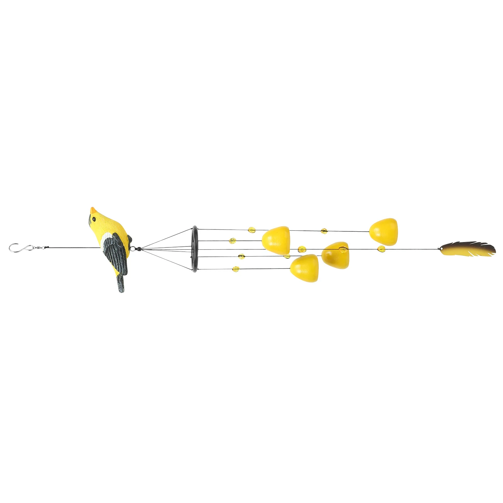 

Garden Windchime Pendant Cute Bird Shapes Outdoor Decor Durable Resin Copper Materials Bright Colorful Crisp Sound Easy