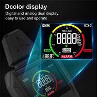 MESTEK Portable Electromagnetic Radiation  Household Temperature Humidity Tester Digital Color Display