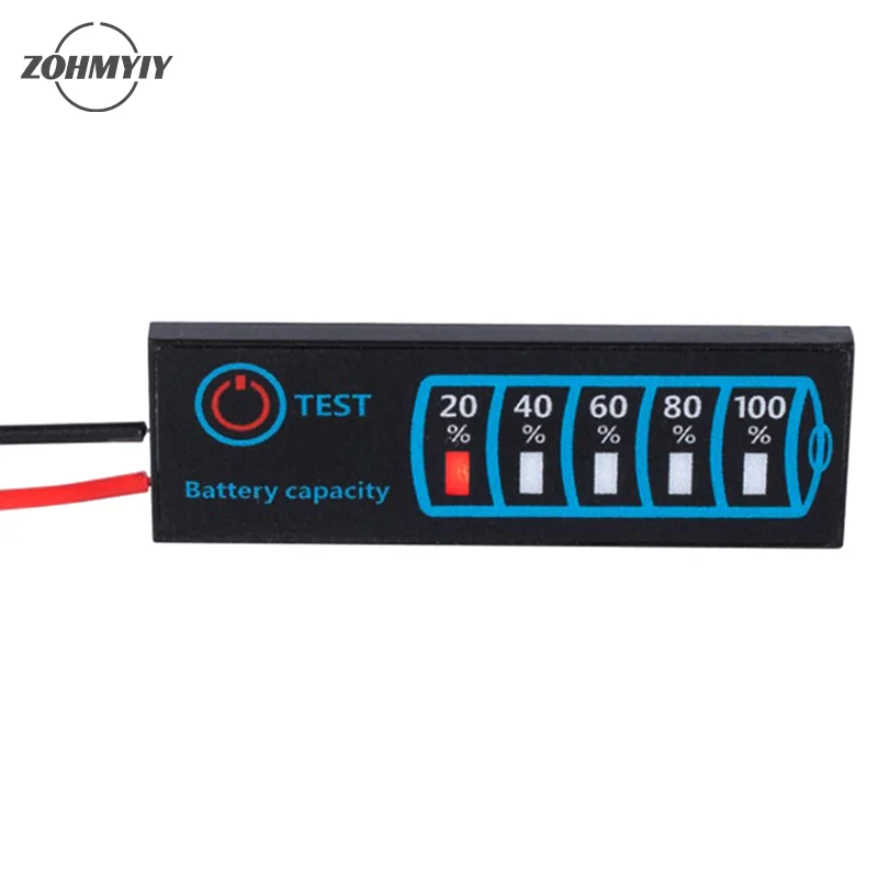 1pc Battery Level Indicator 18650 5-30V Lead Acid Battery Level Indicator Tester Module Capacity Voltage Meter