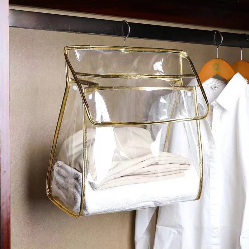 PVC Waterproof Wall Hanging Bag Towel Clothes Storage Bag Mobile Phone Bag Toiletries Organizer Bathroom Shower Accessories