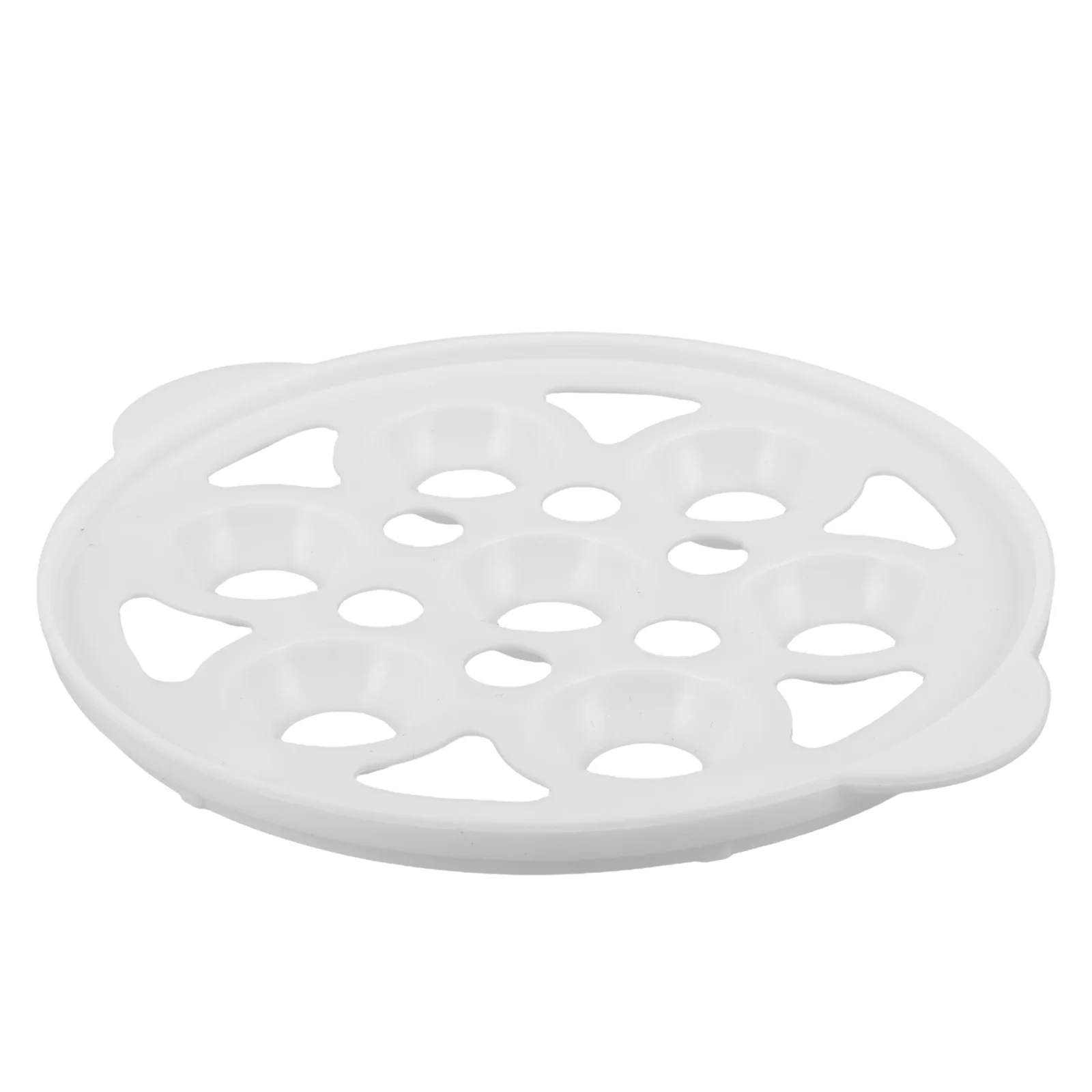 

Egg Boiler Rack 15Cm Round Plastic Steamer Tray For Boiling Eggs Potatoes Corn Multi-Hole Cooking Insert Kitchen Appliance