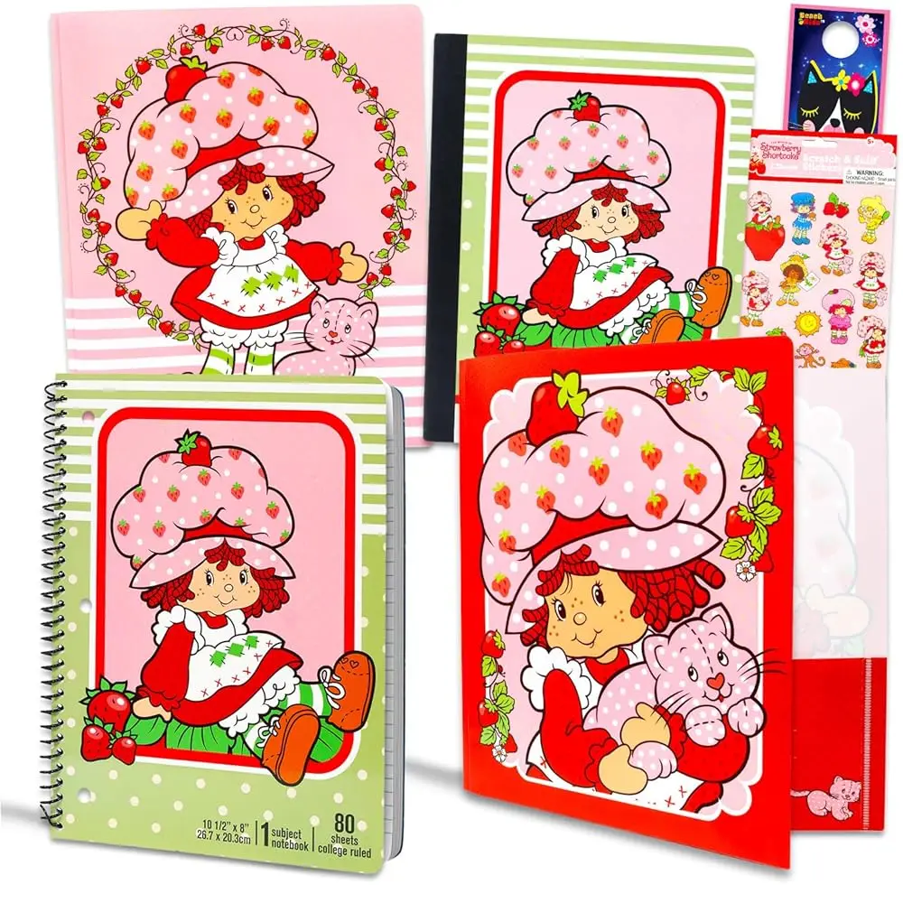 

Набор школьных принадлежностей - 8 предметов: папки, тетради и наклейки для мальчиков и девочек | Товары для школы